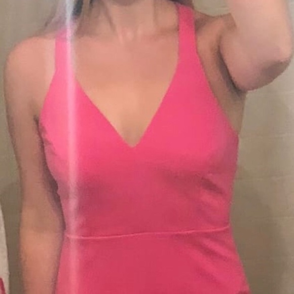 NWT Lulus Aglow Bright Fuschia bodycon midi dress - Picture 5 of 5